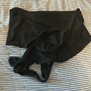 Black tie up shirt size small